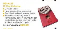 Long & McQuade 17-KEY KALIMBA offer