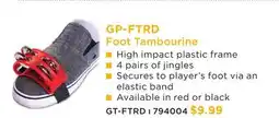 Long & McQuade GRANITE PERCUSSION GP-FTRD FOOT TAMBOURINE offer