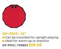 Long & McQuade GRANITE PERCUSSION GP-PD12- 12 offer