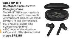 Long & McQuade APEX HP-BT1 BLUETOOTH EARBUDS WITH CHARGING CASE offer