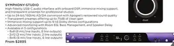 Long & McQuade APOGEE SYMPHONY-STUDIO offer