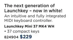 Long & McQuade NOVATION LAUNCHKEY MINI 37 MK4 WH offer