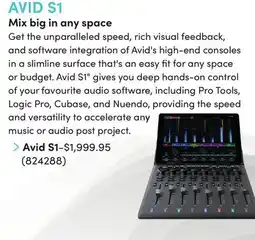 Long & McQuade MIX BIG IN ANY SPACE offer
