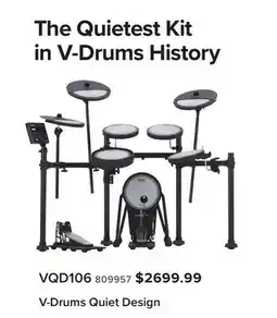Long & McQuade ROLAND V-DRUMS QUIET DESIGN offer