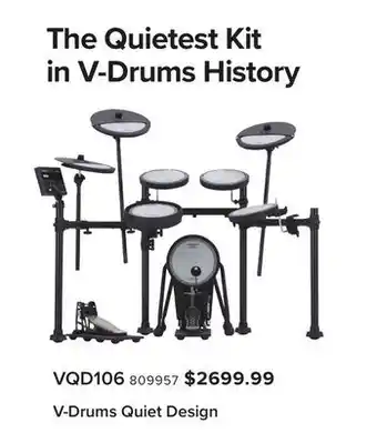 Long & McQuade ROLAND V-DRUMS QUIET DESIGN offer