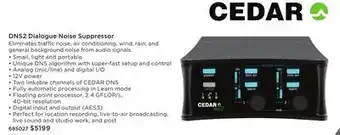 Long & McQuade CEDAR DNS2 DIALOGUE NOISE SUPPRESSOR offer