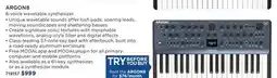 Long & McQuade MODAL ELECTRONICS ARGON8 8-VOICE WAVETABLE SYNTHESIZER offer