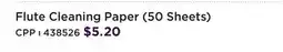 Long & McQuade CARLTON FLUTE CLEANING PAPER (50 SHEETS) offer