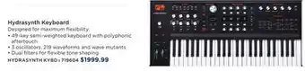 Long & McQuade ASM HYDRASYNTH KYBD KEYBOARD offer