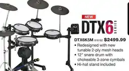 Long & McQuade YAMAHA DTX10 & DTX8 HEAD AND FINISH OPTIONS offer