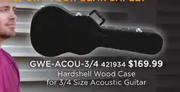 Long & McQuade NORD HARDSHELL WOOD CASE FOR 3/4 SIZE ACOUSTIC GUITAR offer