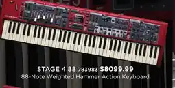 Long & McQuade STAGE 4 88-NOTE WEIGHTED HAMMER ACTION KEYBOARD offer