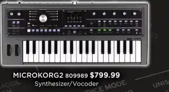 Long & McQuade KORG MICROKORG2 SYNTHESIZER/VOCODER KEYBOARD offer