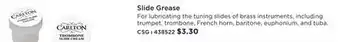 Long & McQuade CARLTON CSG SLIDE GREASE offer