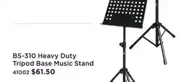 Long & McQuade YORKVILLE BS-310 HEAVY DUTY TRIPOD BASE MUSIC STAND offer