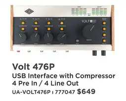 Long & McQuade VOLT 476P USB INTERFACE WITH COMPRESSOR offer