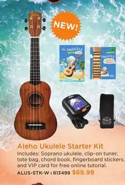Long & McQuade ALEHO UKULELE STARTER KIT offer