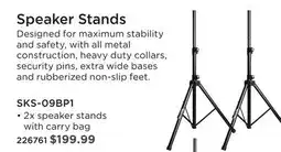 Long & McQuade STUDIO ESSENTIALS SPEAKER STANDS offer