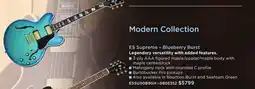 Long & McQuade GIBSON ES SUPREME – BLUEBERRY BURST GUITAR offer