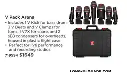 Long & McQuade SE V PACK ARENA offer