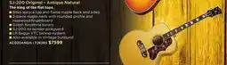 Long & McQuade GIBSON SJ-200 Original – Antique Natural offer