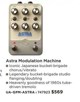 Long & McQuade ASTRA MODULATION MACHINE offer