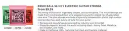 Long & McQuade ERNIE BALL SLINKY ELECTRIC GUITAR STRINGS offer