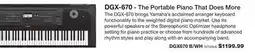 Long & McQuade YAMAHA DGX-670 - THE PORTABLE PIANO offer