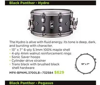 Long & McQuade MAPEX BLACK PANTHER-HYDRO offer
