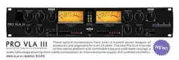 Long & McQuade PRO VLA III MULTIVOICE TUBE/OPTO COMPRESSOR offer