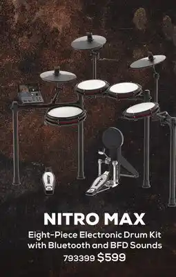 Long & McQuade ALESIS NITRO MAX offer