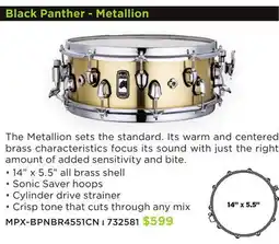 Long & McQuade BLACK PANTHER METALLION offer