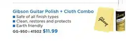 Long & McQuade GIBSON GUITAR POLISH + CLOTH COMBO offer