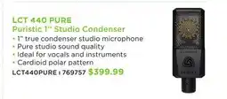 Long & McQuade LEWITT LCT 440 PURE PURISTIC 1'' STUDIO CONDENSER offer