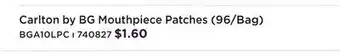 Long & McQuade CARLTON BY BG MOUTHPIECE PATCHES (96/BAG) offer
