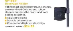 Long & McQuade GP-BEV Beverage Holder offer