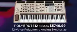 Long & McQuade ARTURIA 12-Voice Polyphonic Analog Synthesizer offer