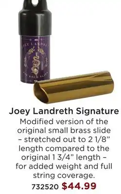 Long & McQuade JOEY LANDRETH SIGNATURE offer