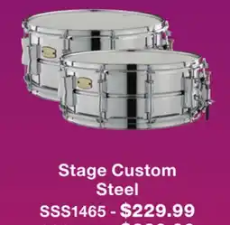 Long & McQuade STAGE CUSTOM STEEL METAL SNARES offer