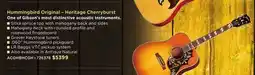 Long & McQuade HUMMINGBIRD ORIGINAL-HERITAGE CHERRYBURST offer