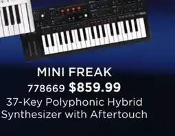 Long & McQuade ARTURIA MINI FREAK 37-KEY POLYPHONIC HYBRID SYNTHESIZER with Aftertouch offer