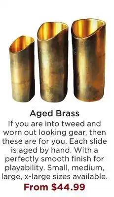 Long & McQuade AGED BRASS offer