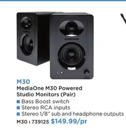 Long & McQuade M30 MEDIAONE M30 POWERED STUDIO MONITORS (PAIR) offer