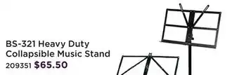 Long & McQuade YORKVILLE BS-321 HEAVY DUTY COLLAPSIBLE MUSIC STAND offer
