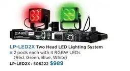 Long & McQuade YORKVILLE LP-LED2X TWO HEAD LED LIGHTING SYSTEM offer