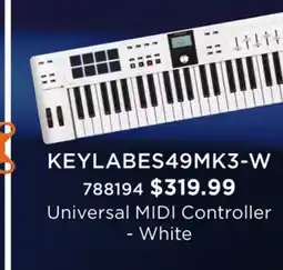 Long & McQuade ARTURIA UNIVERSAL MIDI CONTROLLER WHITE offer