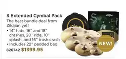 Long & McQuade ZILDJIAN S EXTENDED CYMBAL PACK offer