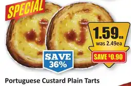 Starsky Portuguese Custard Plain Tarts offer