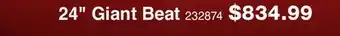 Long & McQuade PAISTE 24 GIANT BEAT offer