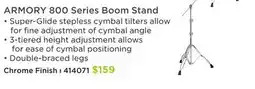 Long & McQuade ARMORY 800 Series Boom Stand offer